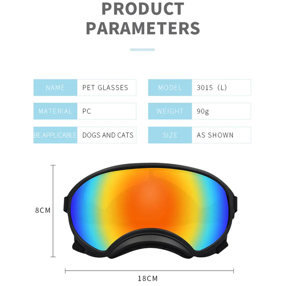 Dog Goggles Sunglasses Anti-Uv Sun Glasses Eyewear Protection #Summervibes #Petlovers Adjustable Windproof Sunglasses Pet Dog Supplies for Travel Outdoorfun
