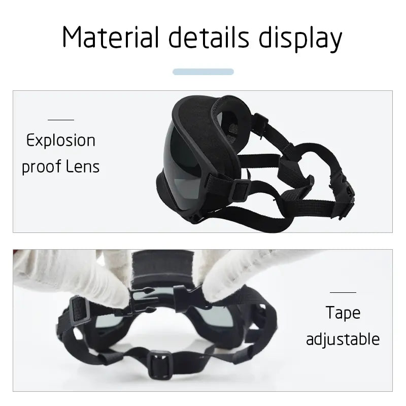 Dog Goggles Sunglasses Anti-Uv Sun Glasses Eyewear Protection #Summervibes #Petlovers Adjustable Windproof Sunglasses Pet Dog Supplies for Travel Outdoorfun