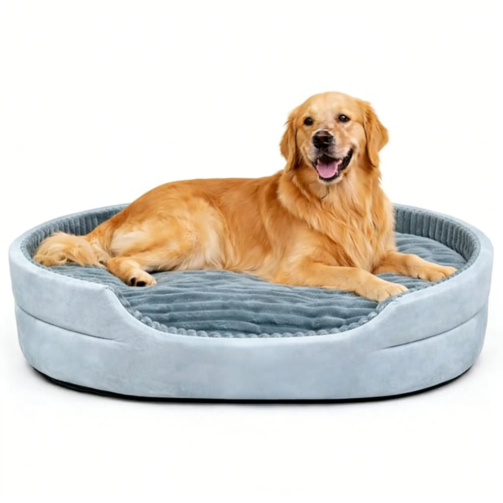 Comhoma Orthopedic Dog Bed & Cat Bed, 360° Bolstered Cuddler Pet Bed with Non-Slip Bottom, Granular Sponge Soft Washable Nest Bed for Small Medium Large Dogs & Cats, Multiple Sizes